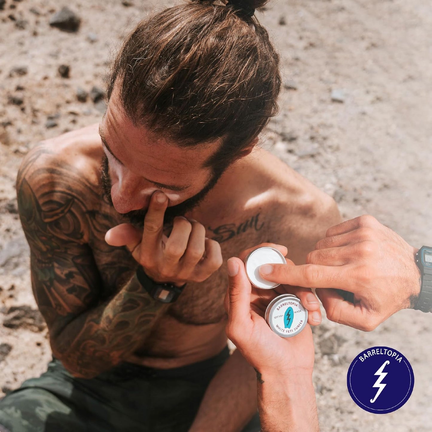 Barreltopia Zinc Solar Mask SPF 50+ White