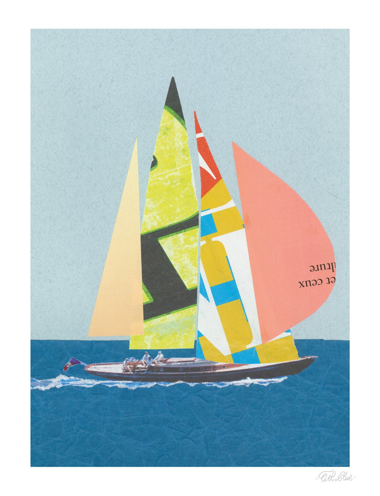 Ciel Glue French Latitude Postcard