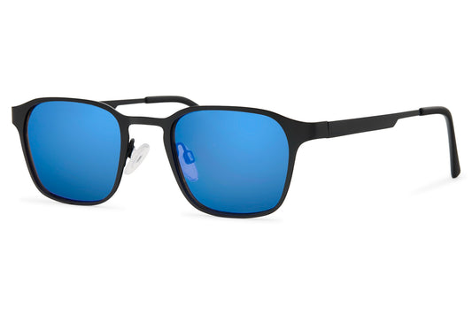 Brto Recycled Sunglass Black Matte Blue