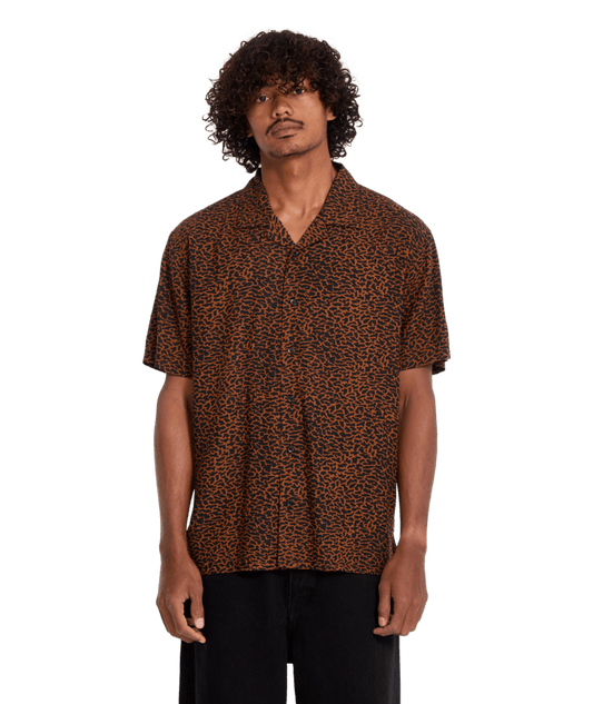 Volcom Utopia Print SS Braun