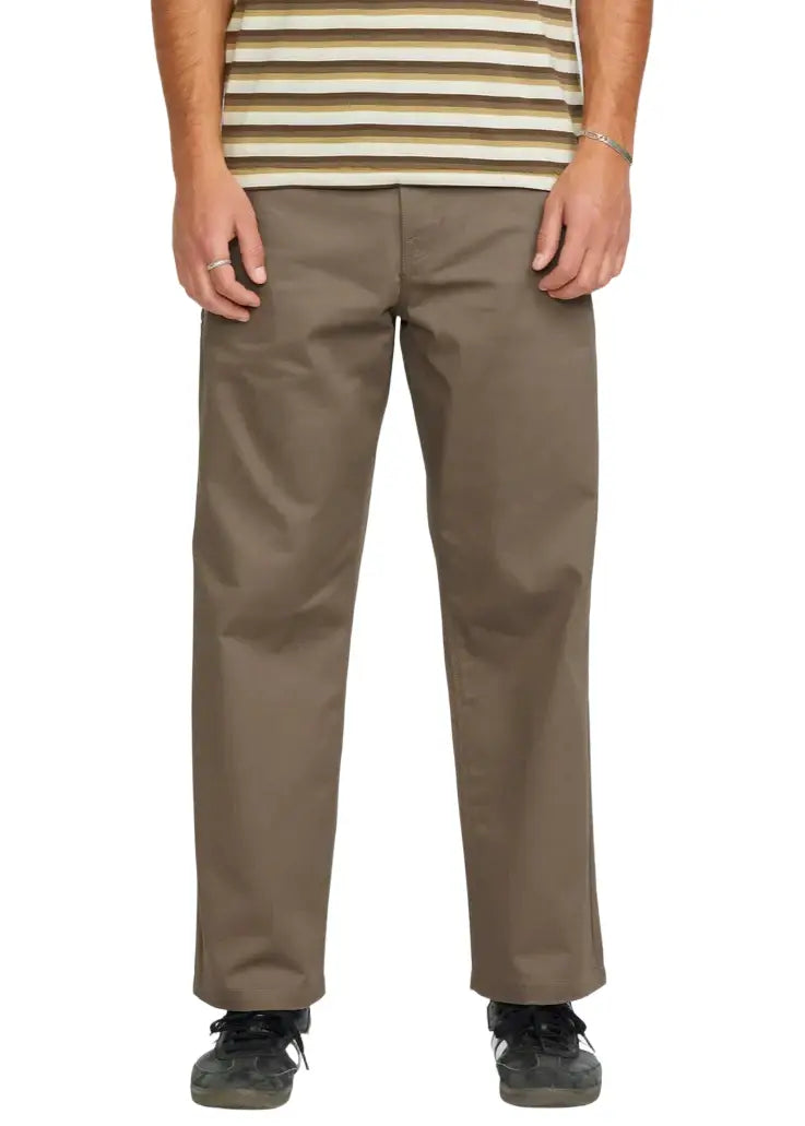 Volcom Frickin Skate Chino Hose Braun
