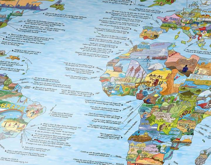 Mapa da lista de desejos do Awesome Maps
