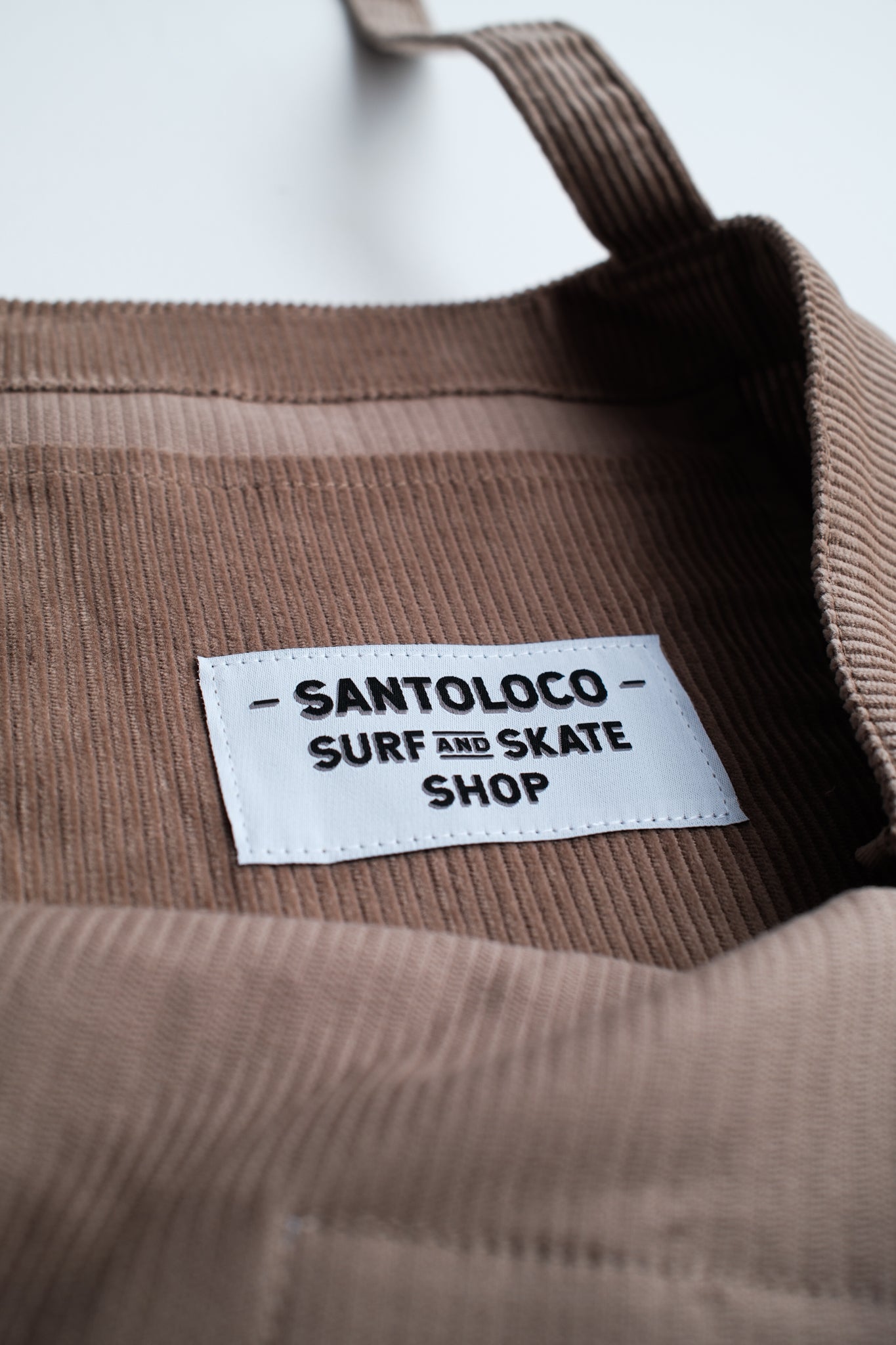 SantoLoco Tote Bag Corduroy Dark Sand