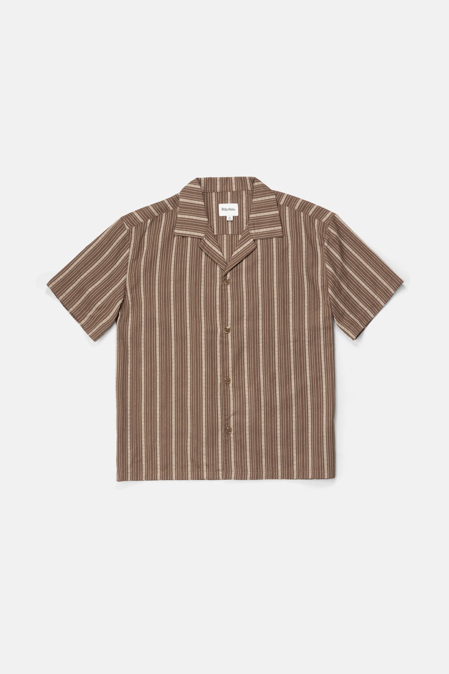 Rhythm West Winds STRIPE SS Shirt Earth