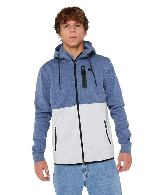 Rip Curl Anti Series Departed Zip jacke Blau/Weiß