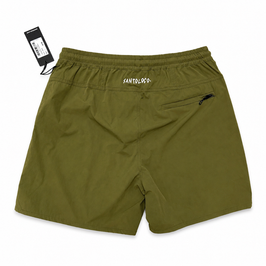 SantoLoco Run Club Shorts Olive