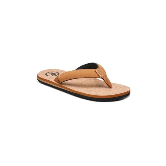 FoamLife Mully Kork Flip Flop Hellbraun