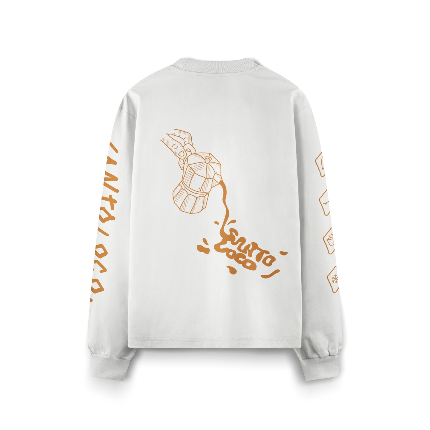 SantoLoco Emiliano Langarmshirt Flat White