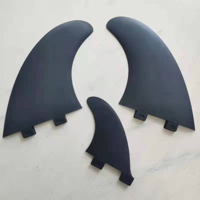 Twin Fin Set com centro fino para FCS preto