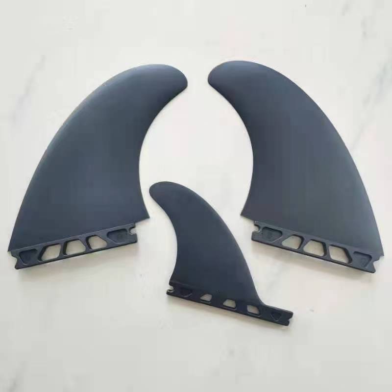 Twin Fin Set com Center Finne für Futures Preto