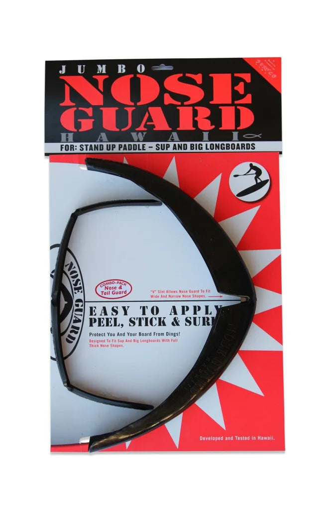 SurfCo Hawaii Jumbo Nose Guard & Tail Guard Combo Pack Black