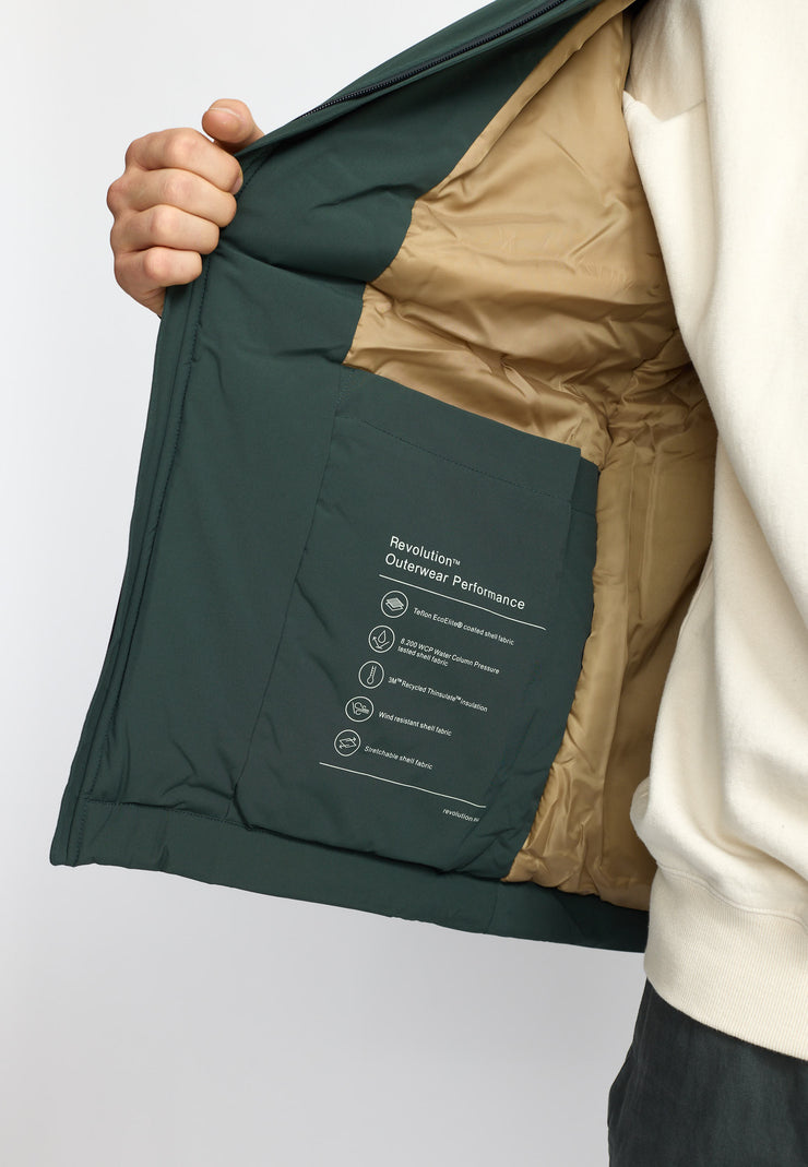 Revolution Padded City Jacket Dark Green