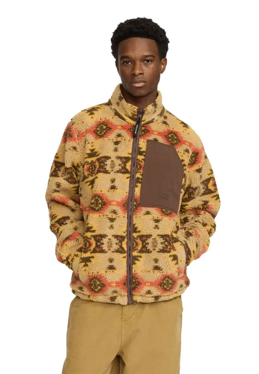 Revolution Printed Teddy Jacke Beige
