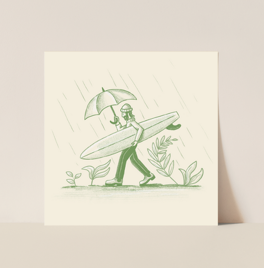 Studio Trev Rainy day in Scotland Postcard