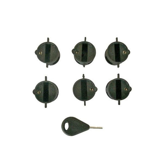 Fin Plug Produktions Set for FCS System Black