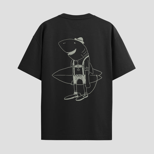 SantoLoco Bavaria Shark Tee Black