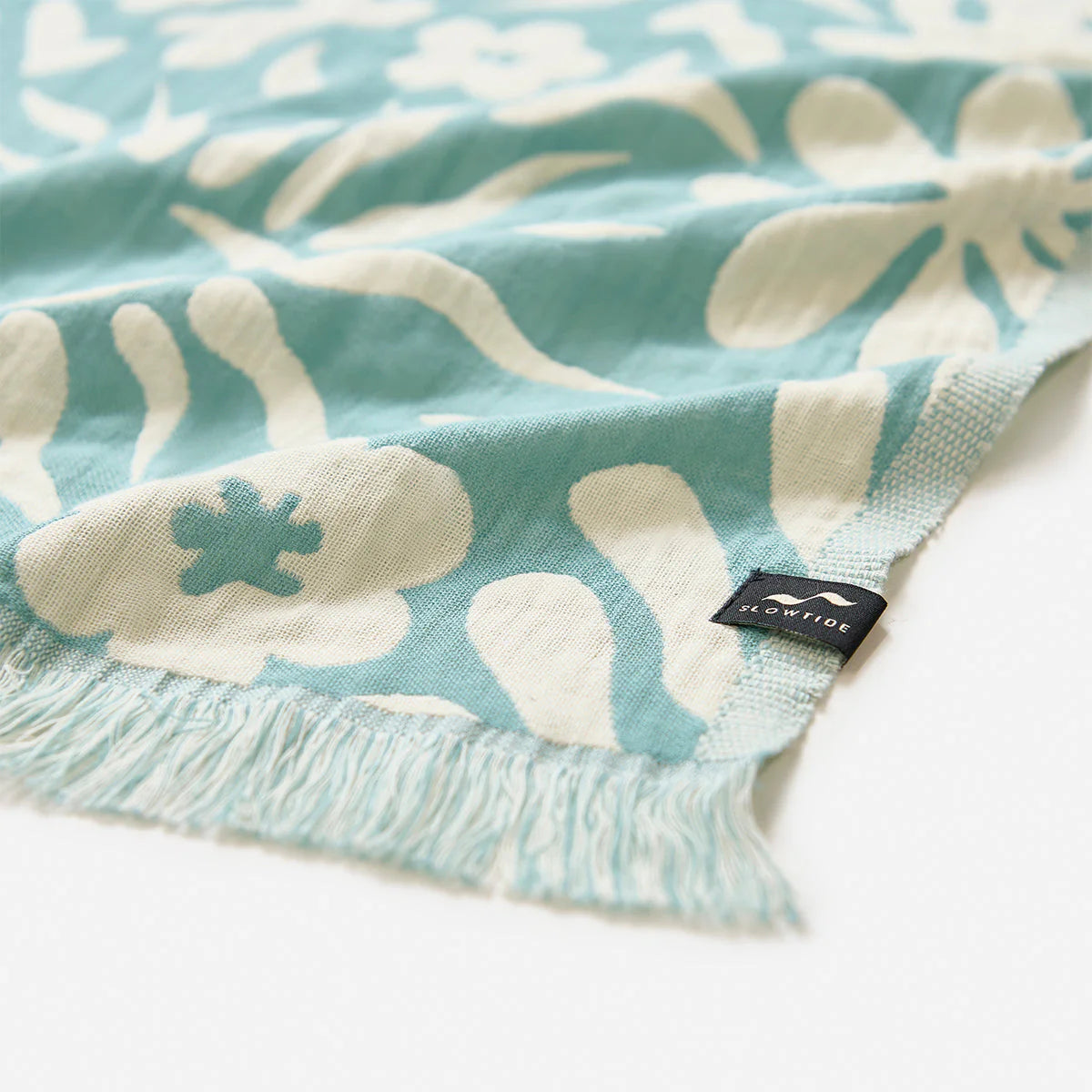 Slowtide Sunny Driftweave Turkish Towel Sky Blue
