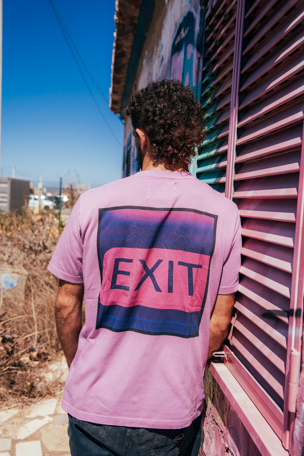 SantoLoco x Exit T-Shirt Lila