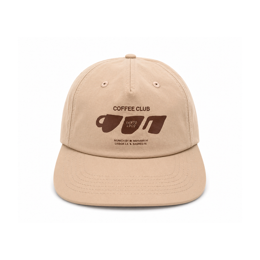 SantoLoco Coffee Club Cap Dark Sand