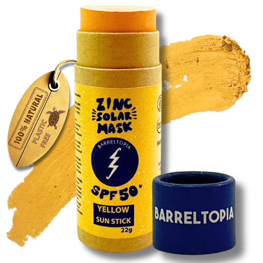 Barreltopia Zinc SPF 50+ Sun Stick Yellow