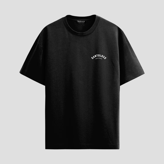 SantoLoco Munich Surfing is a MotorSport T-Shirt Black