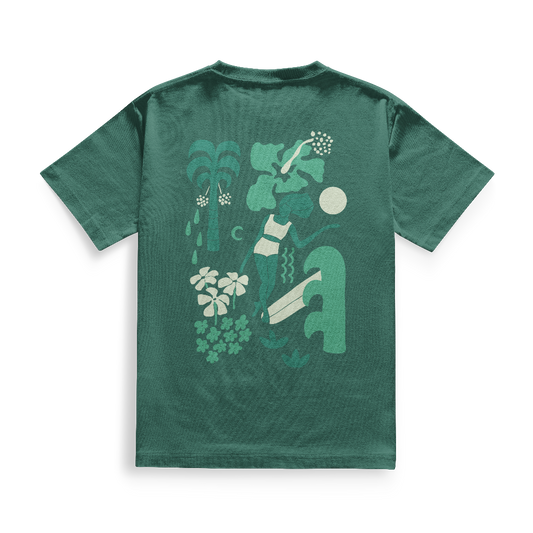 SantoLoco Lizzy Aloha Tee Verde Green