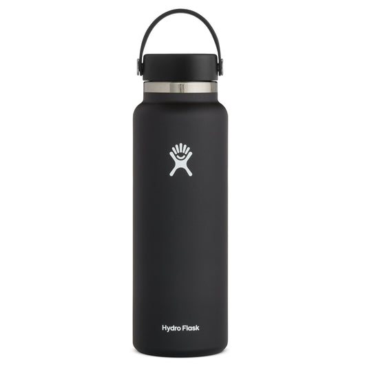 Hydro Flask Hydration 40oz Wide Mouth Trinkflasche Schwarz