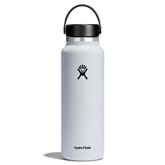 Hydro Flask Hydration 40oz Wide Mouth Trinkflasche Weiß