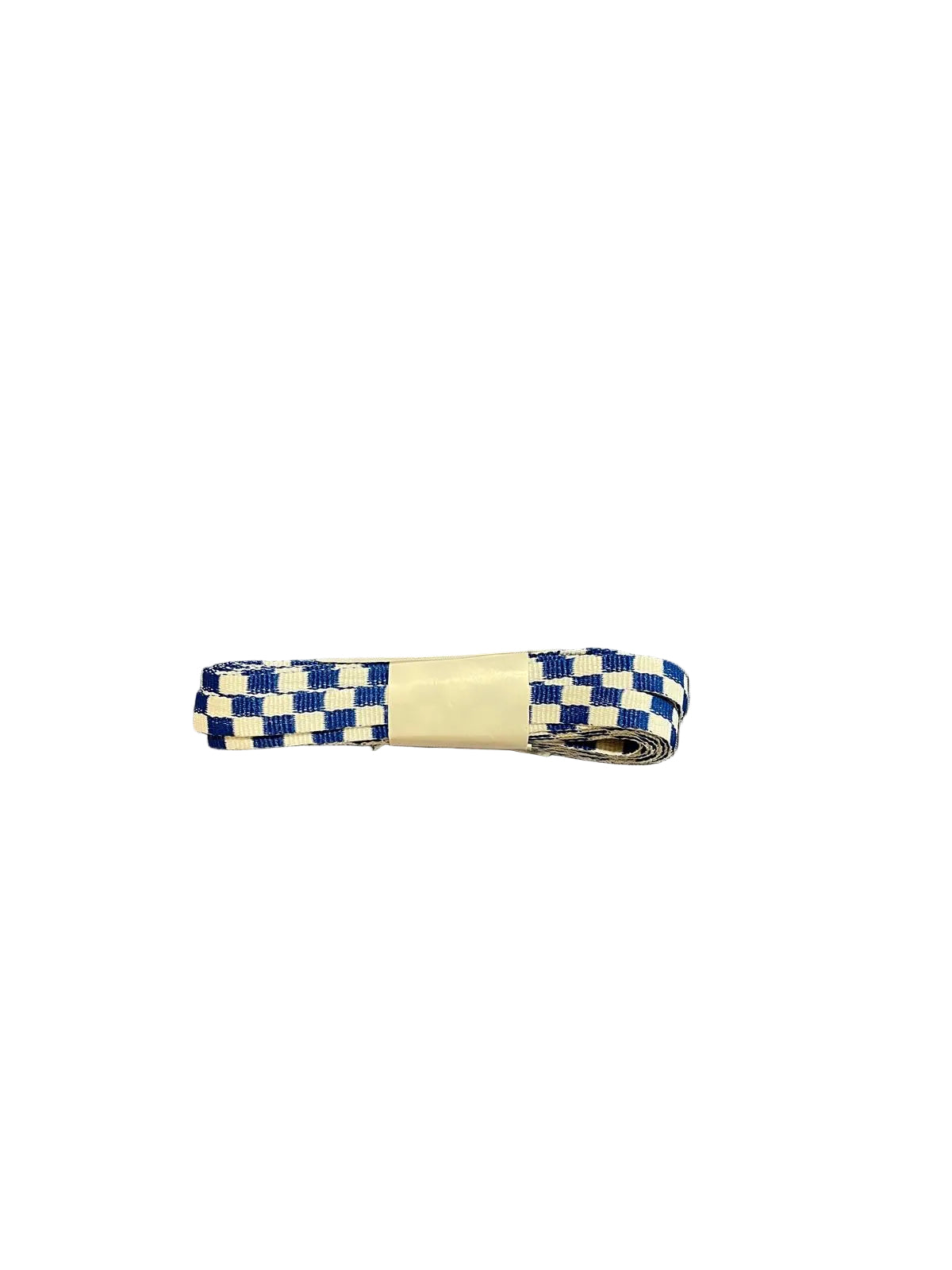 SantoLoco Flat Plaid Schnürsenkel Blau/Weiß