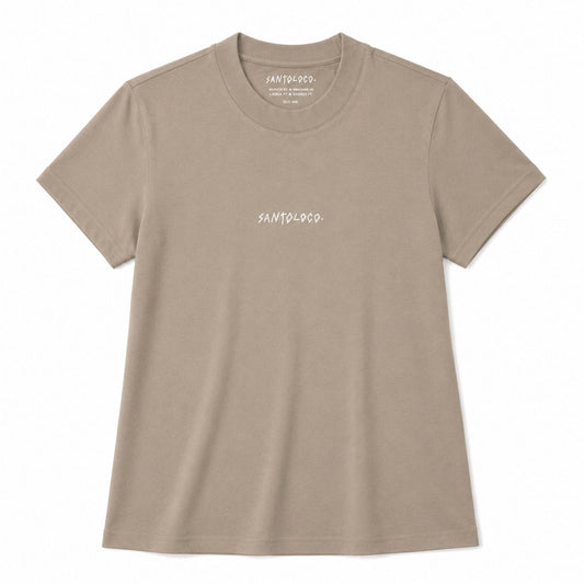 SantoLoco Wms Logo Tee Olive