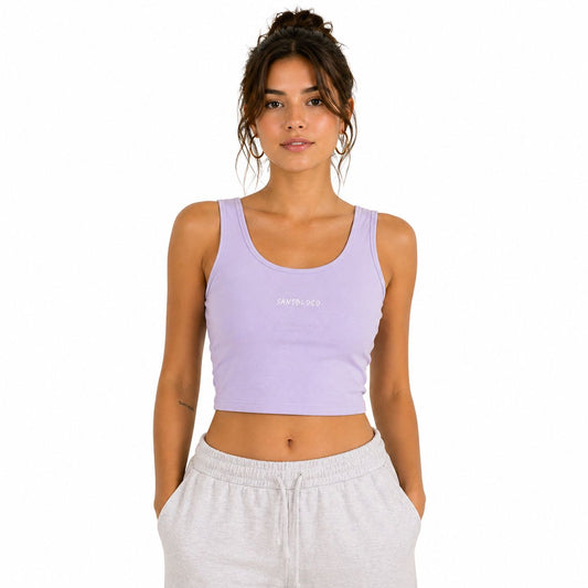 SantoLoco Wms Logo Tank Top Lavender