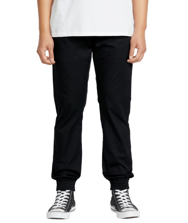 Volcom Frickin Slim Jogger Black Dark Green