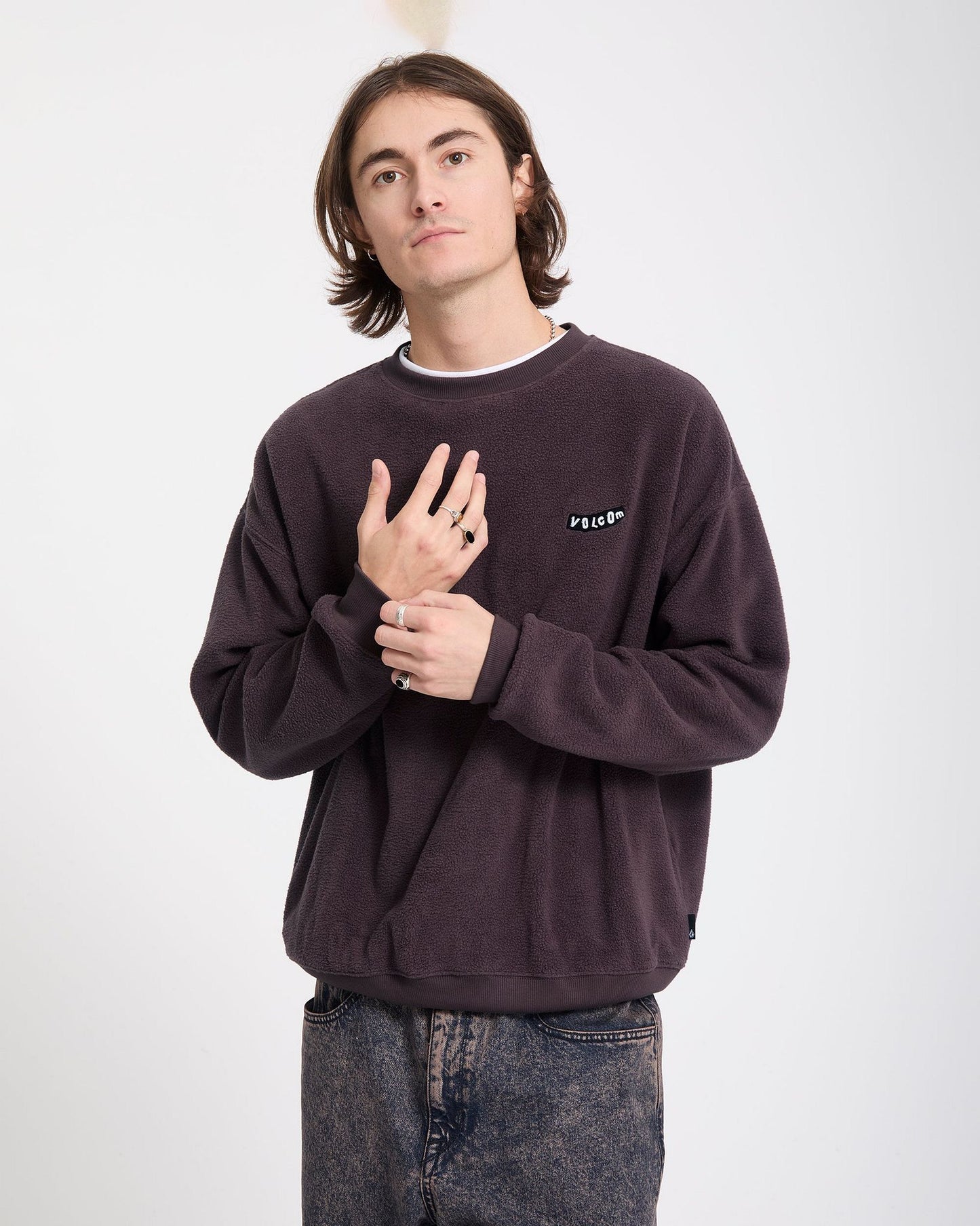 Volcom Too Kool Sweatshirt Raisin