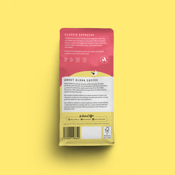 Aloha Coffee Classic Espresso ganze Bohne 500g