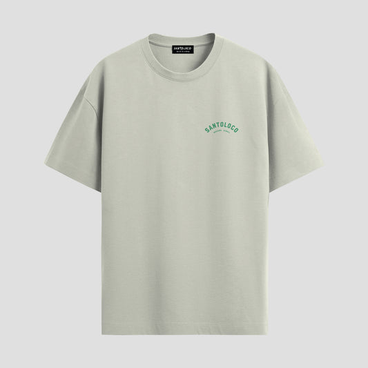 SantoLoco Hawaii Surfing ist ein Motorsport-T-Shirt in Antikweiß