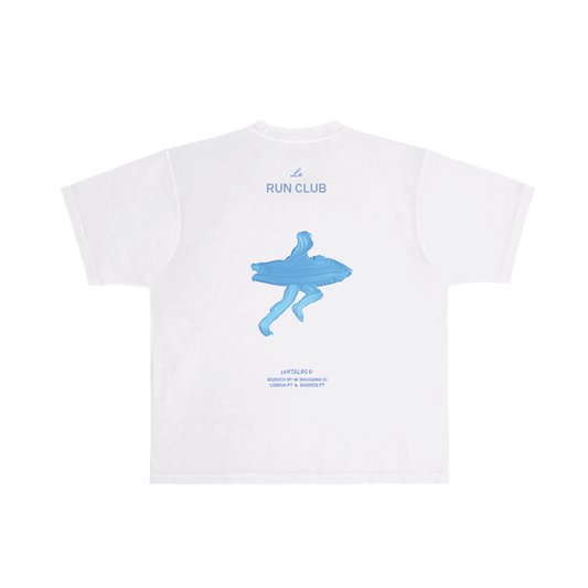 SantoLoco Run Club Tee White