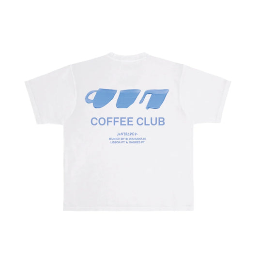 SantoLoco Coffee Club Tee White