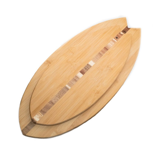 SantoLoco Fish Cutting Board Bamboo Set