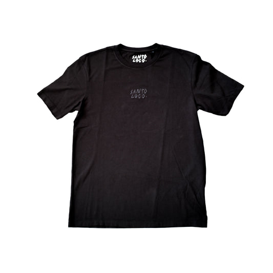 SantoLoco Stick Logo T-Shirt Schwarz
