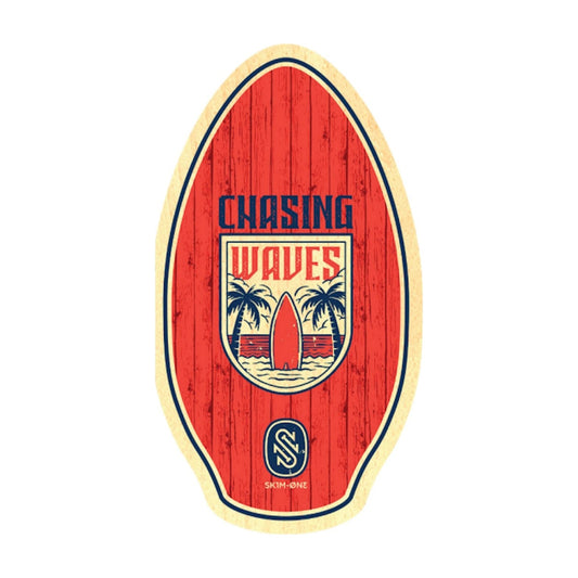 Skimboard SkimOne wood Chasing Waves 90 x 51 Red