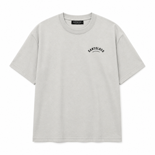 SantoLoco Munich Surfing is a MotorSport T-Shirt Off White
