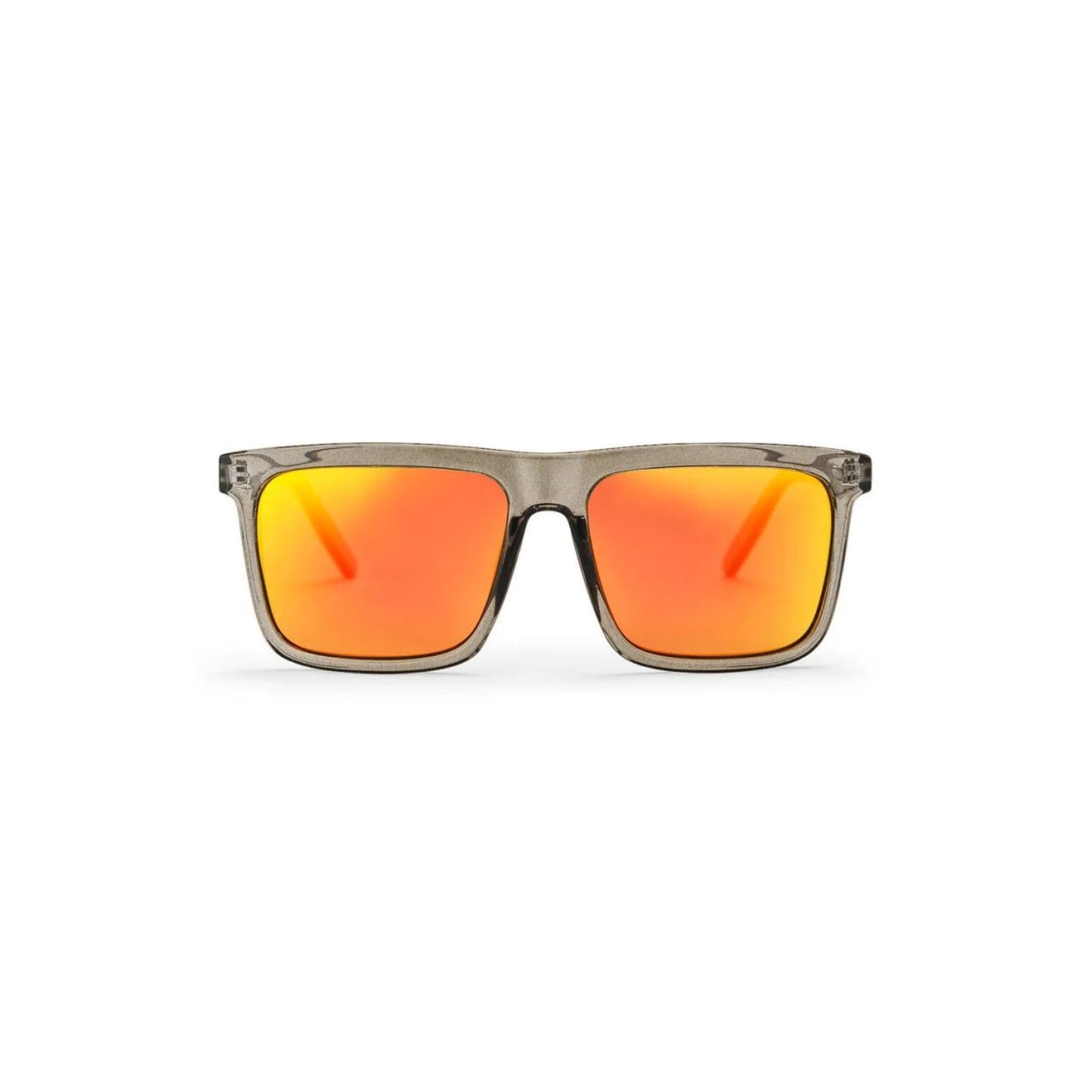 CHPO Bruce Sunglasses Grey Red Mirror Grey