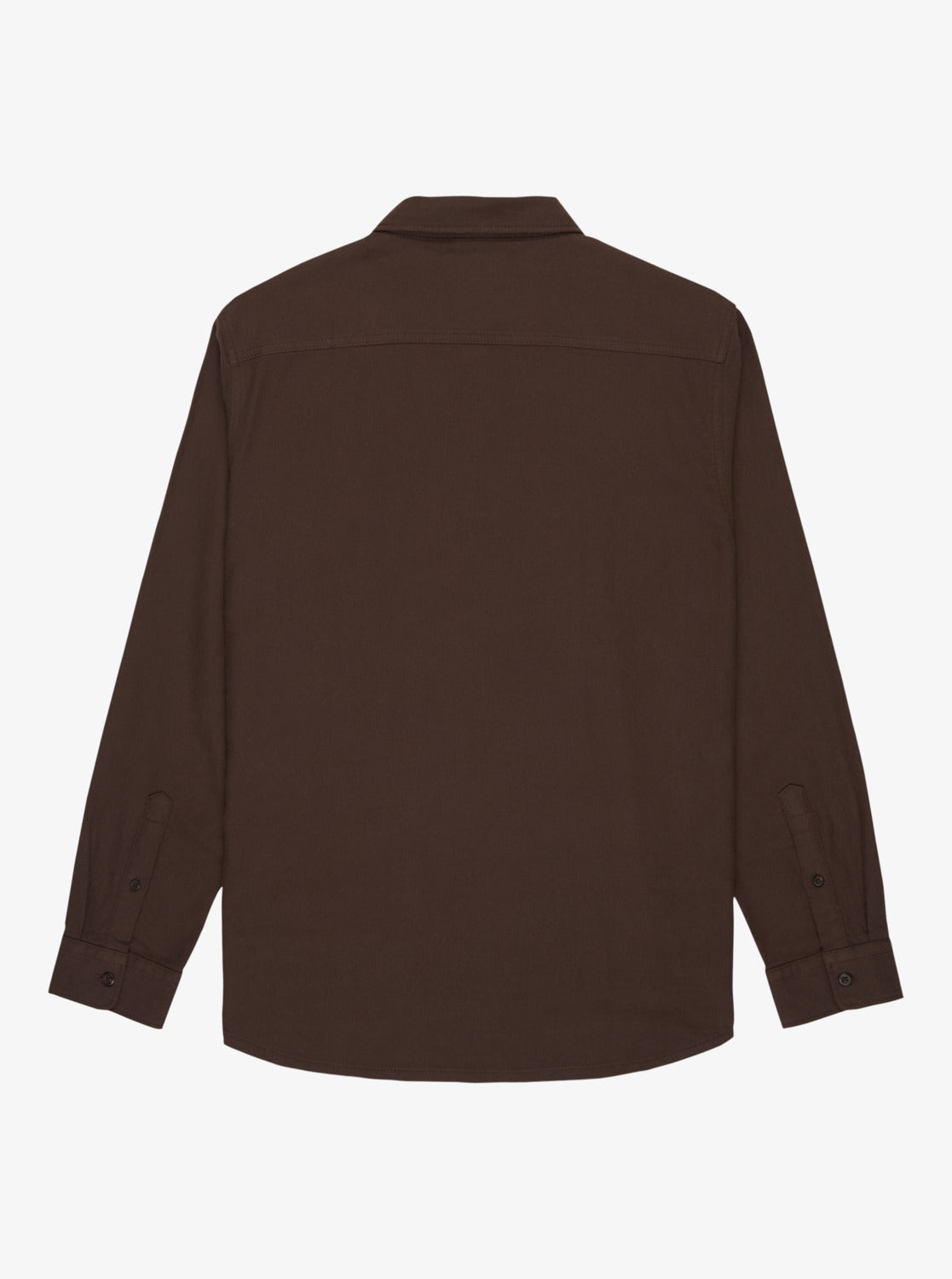 Quiksilver Motherfly Solid LS Shirt Brown