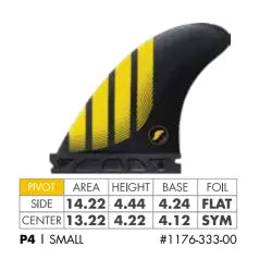 Conjunto de alhetas de propulsão FUTURES P4 Alpha Small