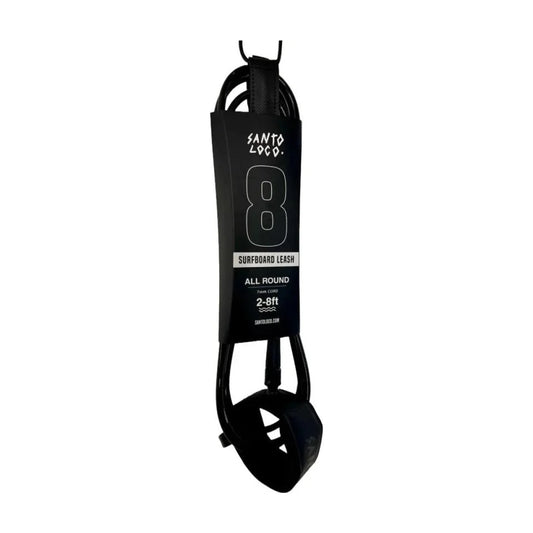 Corda de segurança premium SantoLoco para surf de 2,4 metros