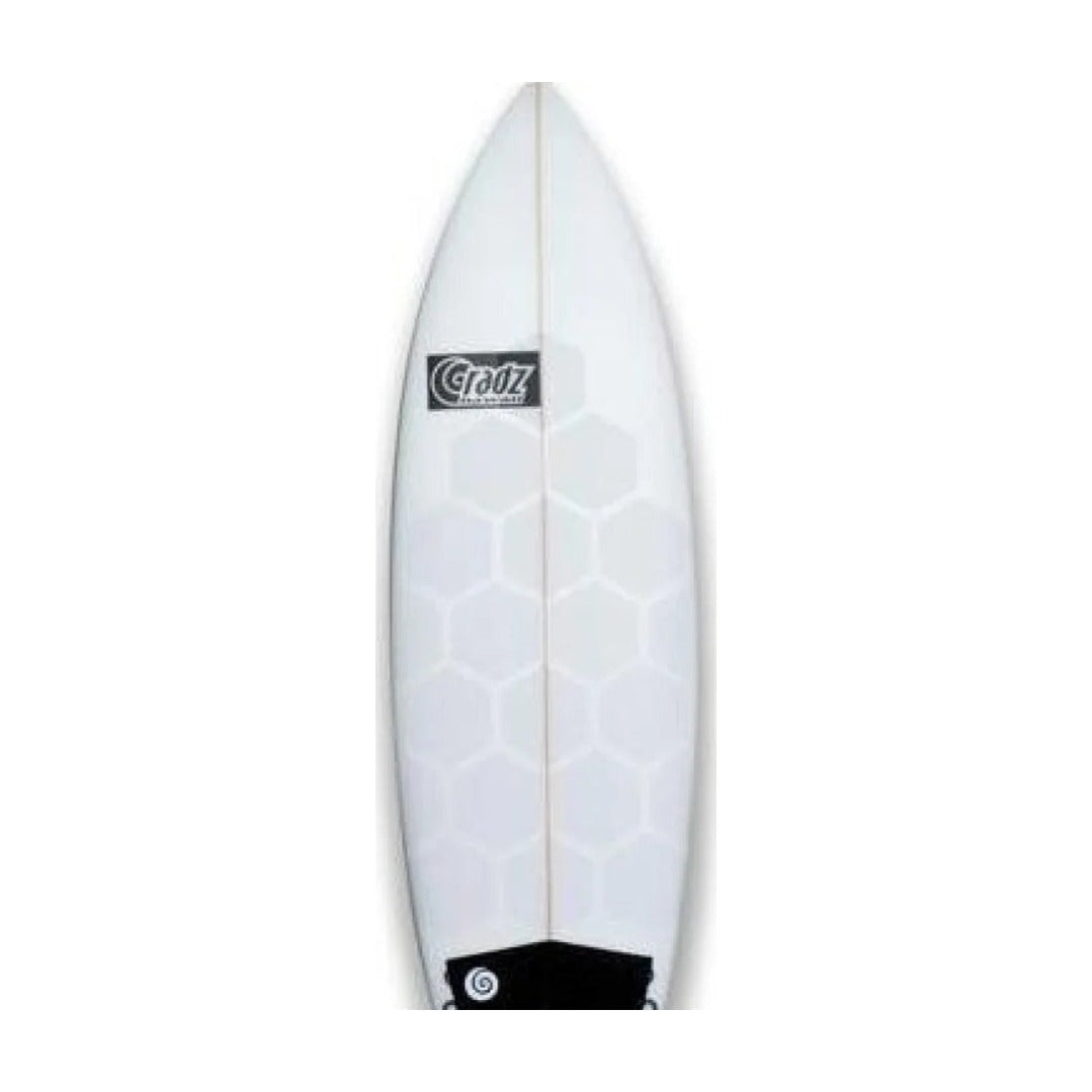 HexaTraction Pads para Prancha de Surf RSPro, Edição Standard, Transparentes, Frontais