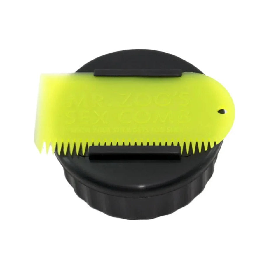 SexWax Container and Comb Set Gelb