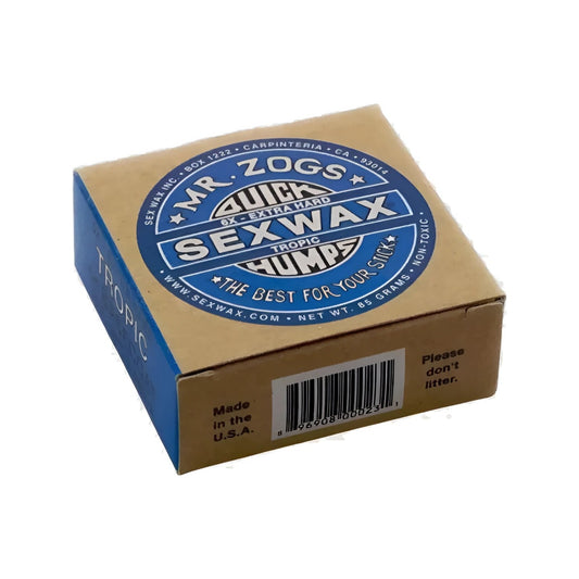 Sex Wax Quick Humps 6X Tropic or Basecoat Blue +26°C