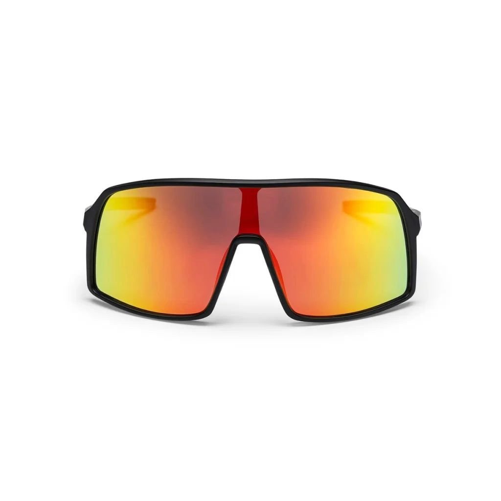CHPO Erica Sunglasses Matte Black / Red Mirror