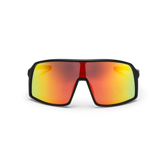 CHPO Erica Sunglasses Matte Black / Red Mirror